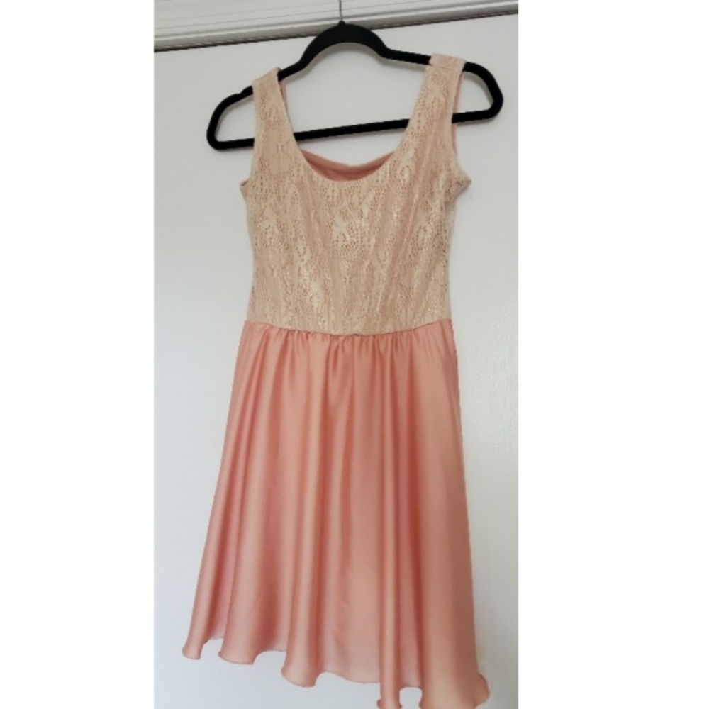Champagne and blush dress